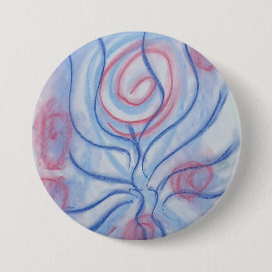 P43 Einzigartige farbenfrohe abstrakte Kunst Button