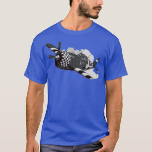P47 Warcraft-Warbird-Flugzeug mit Donnerschlag 1 T-Shirt