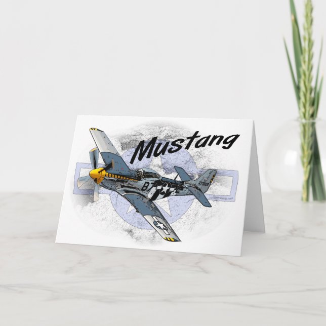P51 Mustang Karte (Vorderseite)