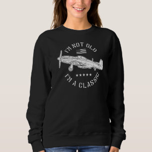 P51 Mustang WW2 Luftfahrzeuge Im nicht 0ld Im Klas Sweatshirt