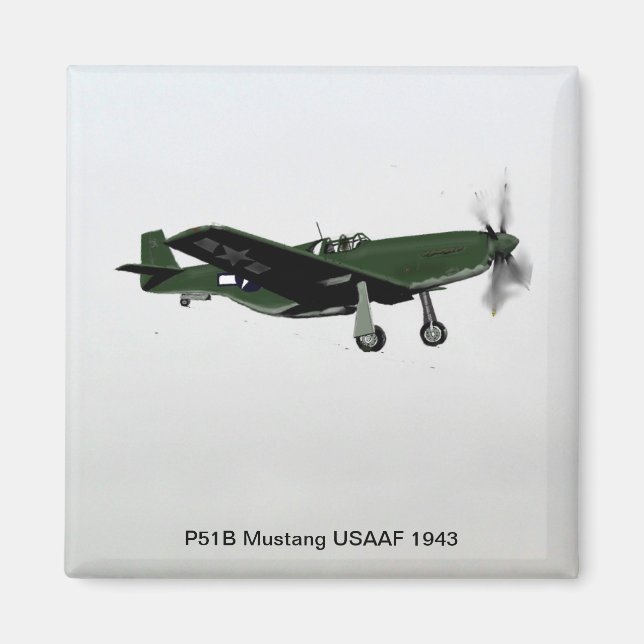 P51B Mustang Magnet (Vorne)