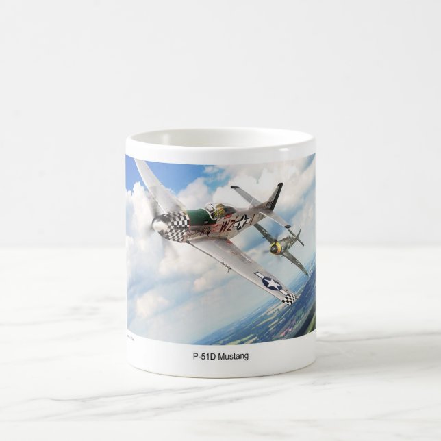 P51D Mustang Kaffeetasse (Mittel)