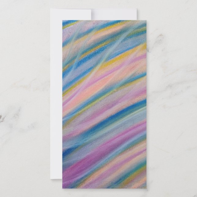 P6 Einzigartige farbenfrohe abstrakte Kunst Karte (Vorderseite)