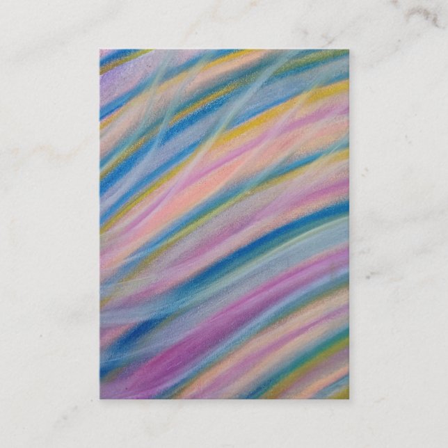 P6 Einzigartige farbenfrohe abstrakte Kunst Terminkarte (Vorderseite)