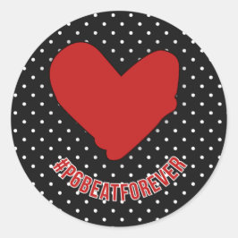 #P6BEATFOREVER RUNDER AUFKLEBER