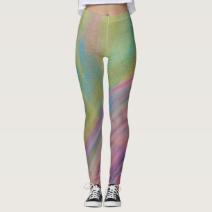 P9 Einzigartige farbenfrohe abstrakte Kunst Leggings