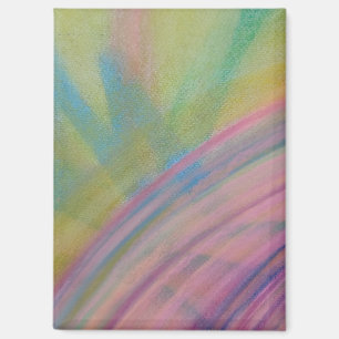 P9 Einzigartige farbenfrohe abstrakte Kunst Magnet