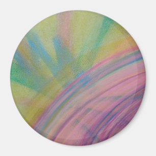 P9 Einzigartige farbenfrohe abstrakte Kunst Magnet