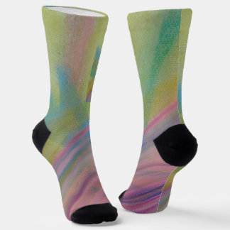 P9 Einzigartige farbenfrohe abstrakte Kunst Socken