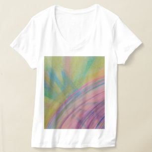 P9 Einzigartige farbenfrohe abstrakte Kunst T-Shirt