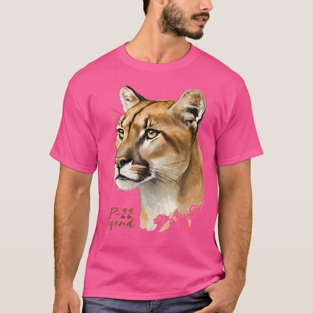 P-22 Mountain Lion Legend California Wildlife P22 T-Shirt (Vorderseite)