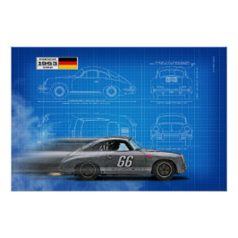 P 356 Blueprint Poster