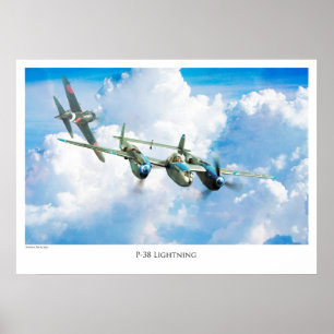 P-38 Blitze Poster