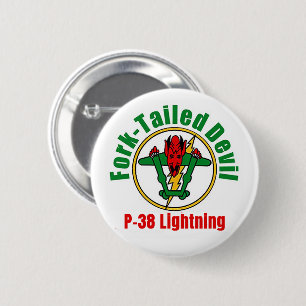 P-38-Blitzengabelblitz-Button Button