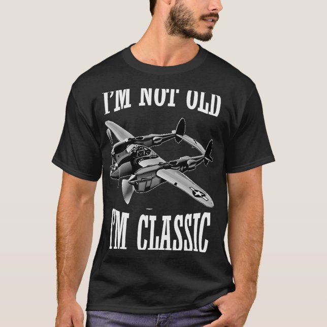 P 38 Blitzschlag perfekt für Flugzeuge T-Shirt (Vorderseite)