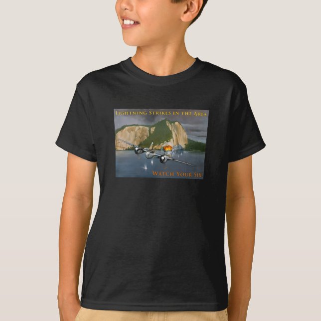 P-38 Blitzschläge im Bereich T-Shirt (Vorderseite)