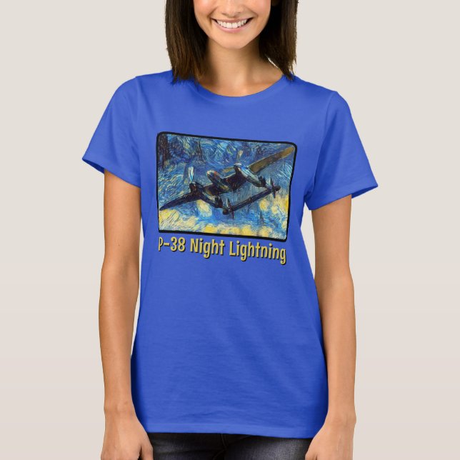 P-38-Nachtblitz T-Shirt (Vorderseite)