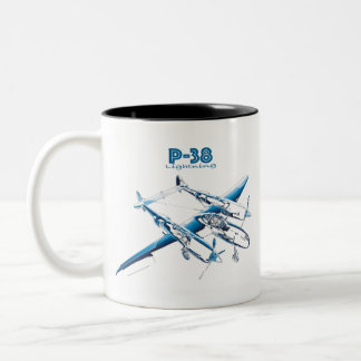 P-38 ZWEIFARBIGE TASSE