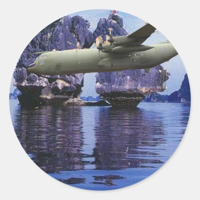P-3 Orion Over Viet Nam Runder Aufkleber (Vorderseite)