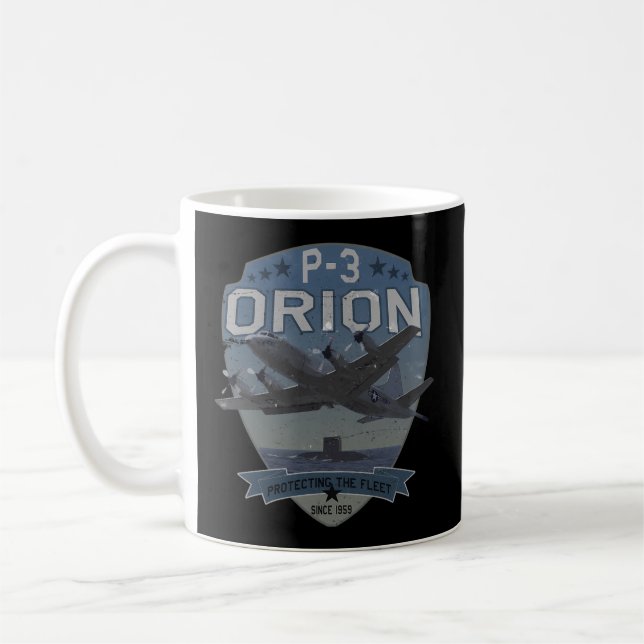 P-3 Orion Sub Hunter Asw Flugzeug Kaffeetasse (Links)