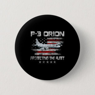 P-3 Orion Sub Hunter Asw Flugzeug Vintag Veteranen Button