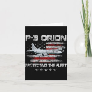 P-3 Orion Sub Hunter Asw Flugzeug Vintag Veteranen Karte