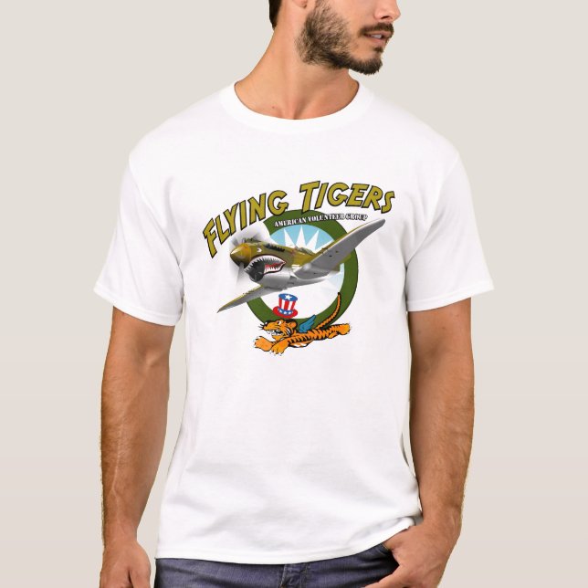 P-40 das Flying Tigers T-Shirt (Vorderseite)