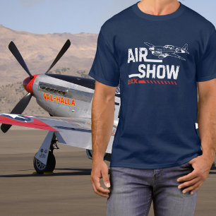 P-40 Oldtimer Flugzeug Militär WWII Pilot Luftshow T-Shirt
