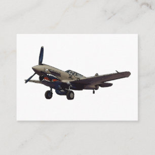 P-40 Warhawk aircraft Cards Visitenkarte
