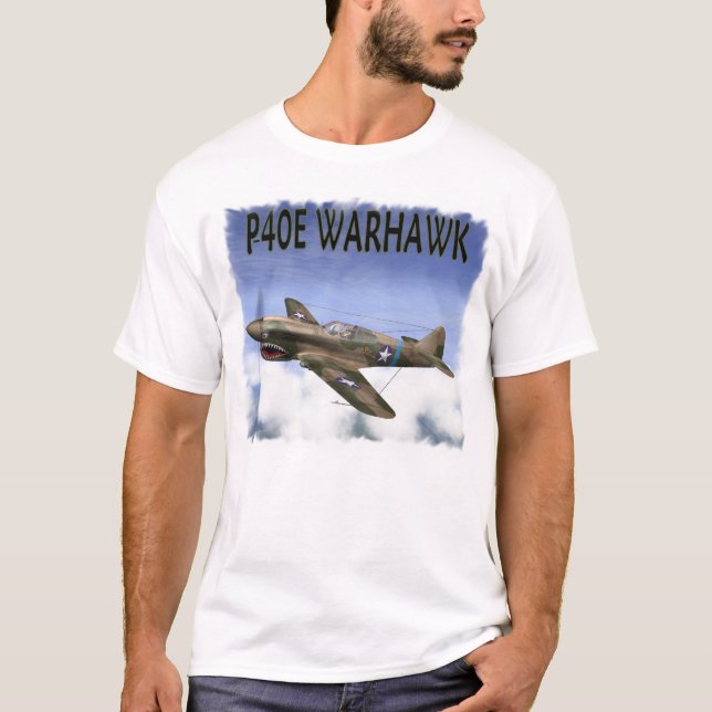 P-40 WARHAWK DAS FLYING TIGERS T-Shirt (Vorderseite)