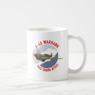 P-40 Warhawk Haifisch-Mund Tasse