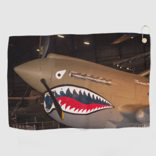P-40 Warhawk Kämpfer-Flugzeug-Golf-Tuch Golfhandtuch