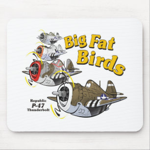 P-47 Thunderbolt in Formation Mousepad