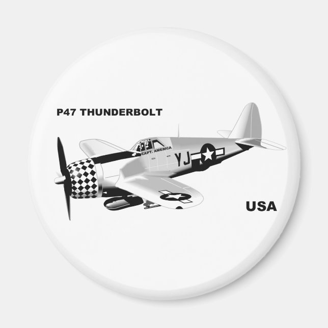 P-47 THUNDERBOLT MAGNET (Vorne)
