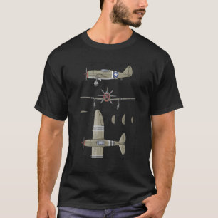 P 47 Thunderbolzen American Ww2 Kämpfer Flugzeug D T-Shirt