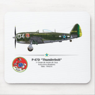P-47D Thunderbolt FAB,- setzt sich der Stachel - Mousepad