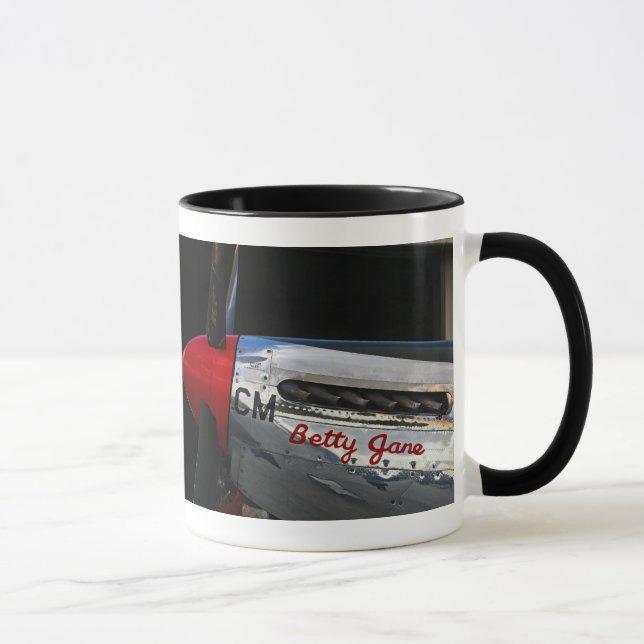 P-51 Betty Jane Kaffee-Tasse Tasse (Rechts)