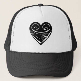 P-51 Mustang Herz Damen Vintage Trucker Hut Truckerkappe