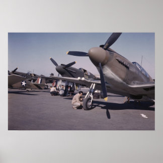 P-51 Mustang Inglewood 1942 | Vintage Foto Poster