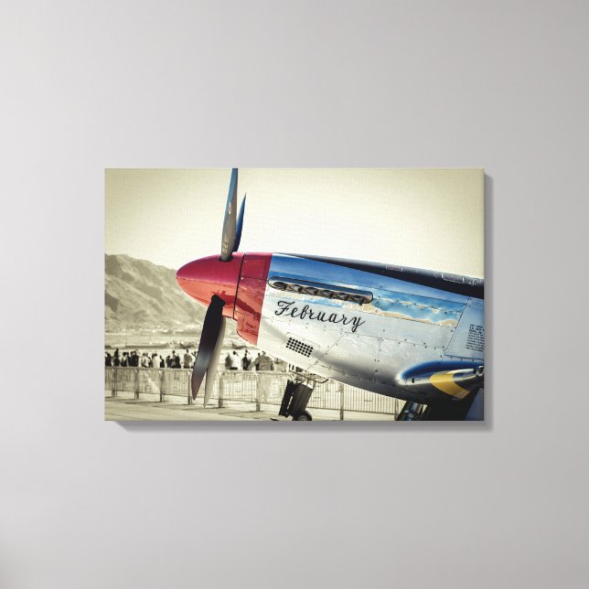 P-51 Mustang Leinwanddruck (Vorderseite)