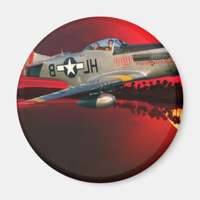 P-51 MUSTANG MAGNET (Vorne)
