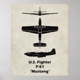 P-51 Mustang Poster