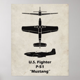 P-51 Mustang Poster