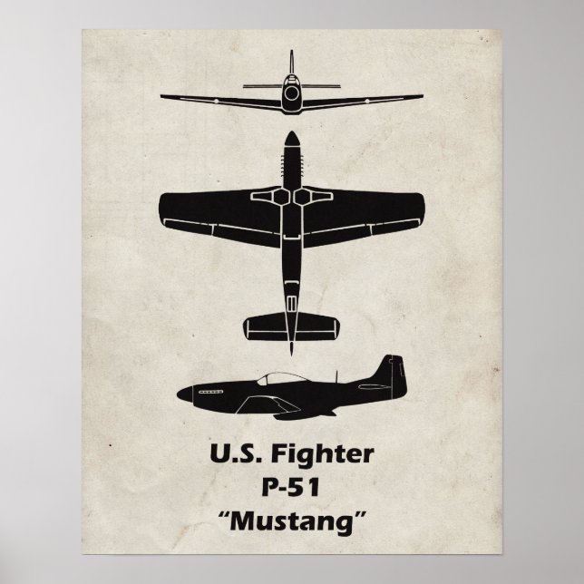 P-51 Mustang Poster (Vorne)