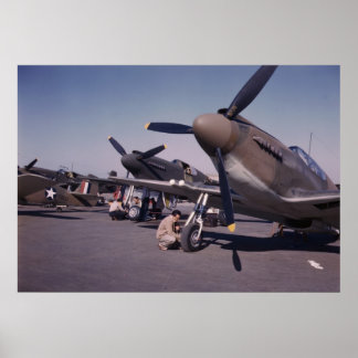 P-51 Mustang Prep, 1942 Poster