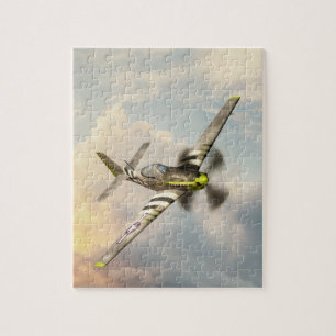 P-51 Mustang World War II Fighter Flugzeug Puzzle