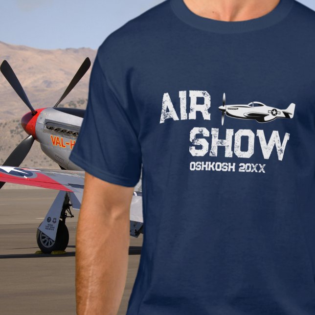P-51 Vintage Militärmesse WW2 T-Shirt (Von Creator hochgeladen)