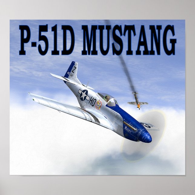 P-51 vs BF109 POSTER (Vorne)