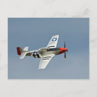 P-51D Mustang Fighter mit D-Day-Markierungen