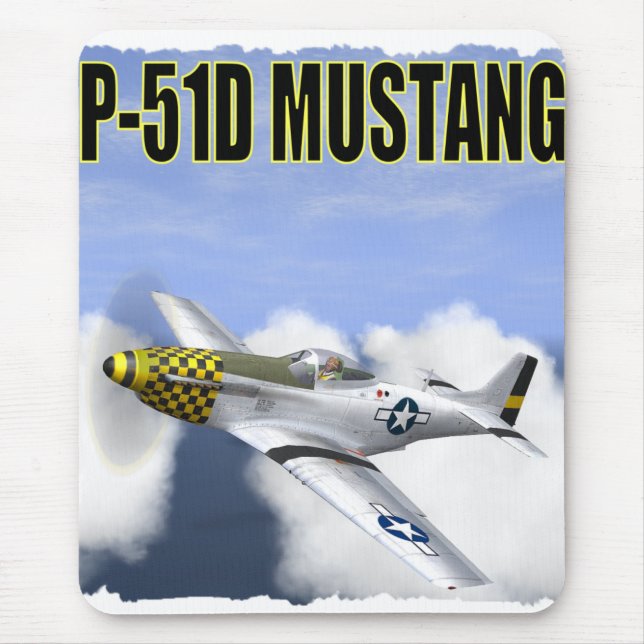 P-51D MUSTANG-MAUSUNTERLAGE MOUSEPAD (Vorne)